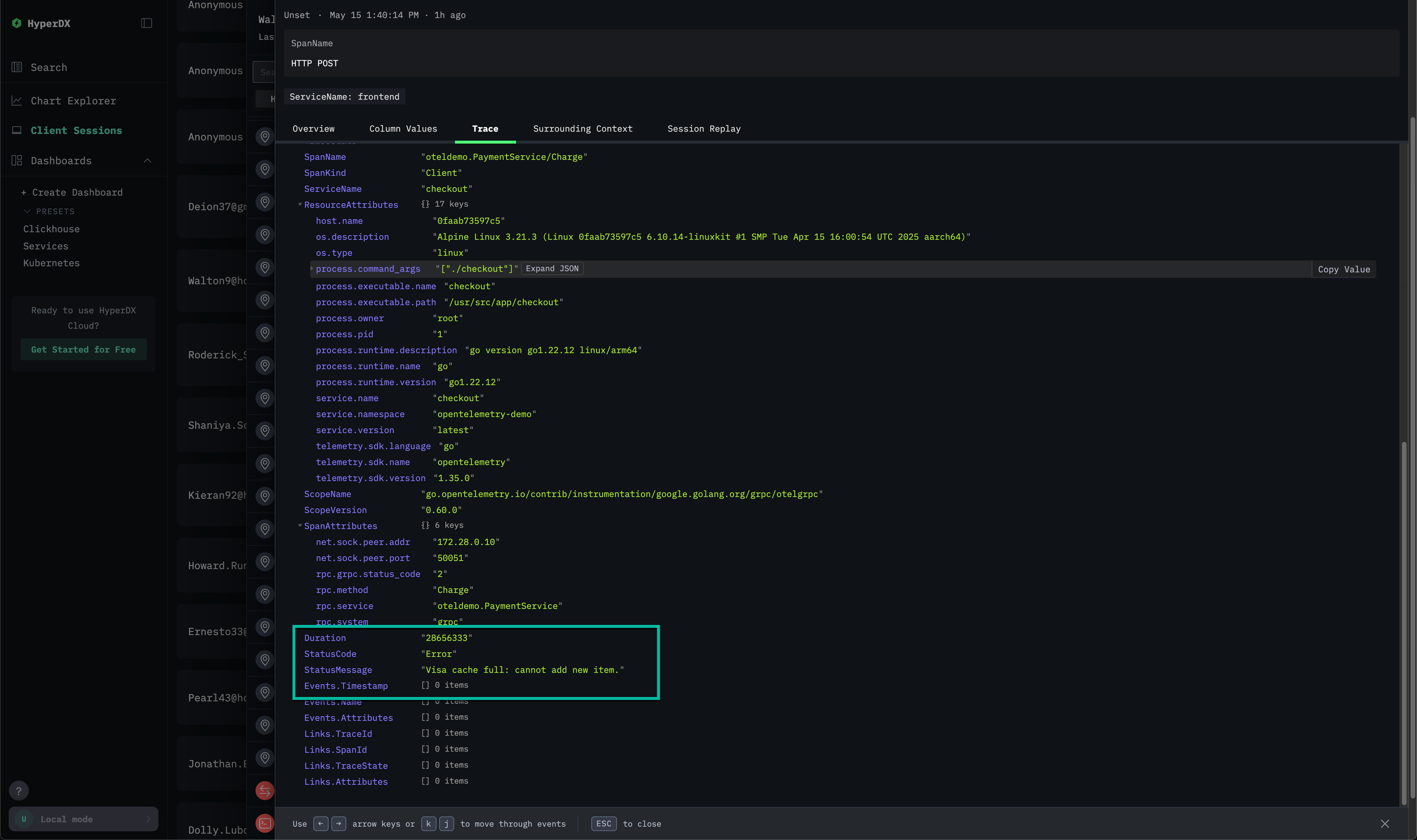Значения столбца